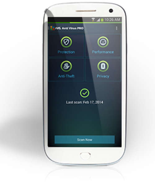 AVG Antivirus Pro for Android Smartphones 2 Devices 1 Year