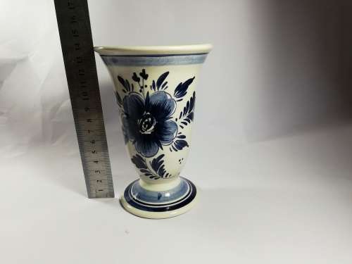 Delt Blue Vase 14 cm