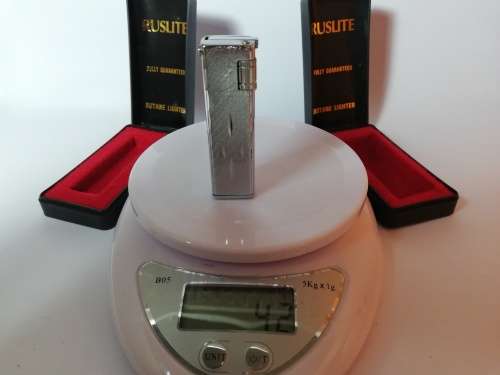 Ruslite x 2 Vintage Retro Gas Flint Lighters