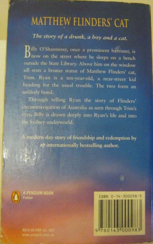 Matthew Flinder's Cat by By Bryce Courtenay