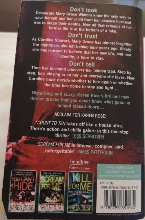 Don`t Tell by Karen Rose