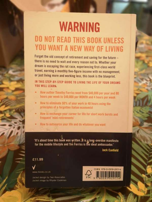 The 4 - hour work week by Timothy Ferriss