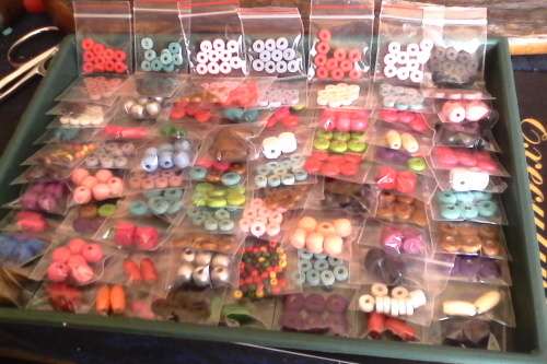 80pkts of assorted wood beads(6,8,10 mm).pls see photo