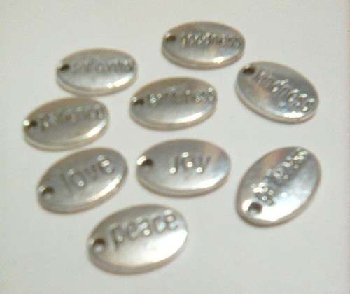 Inspirational set of charms(8)..silver