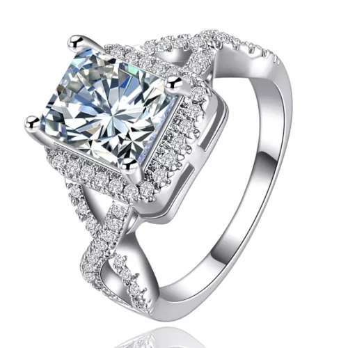 Gorgeous S925 cz engagement ring size 8