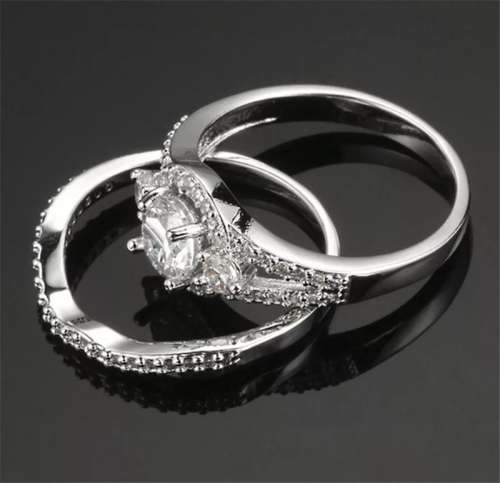 S925 wedding set size 8