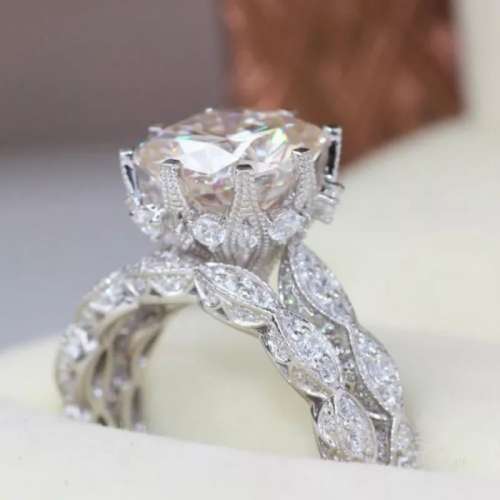 Stunning wedding set s925 size 8