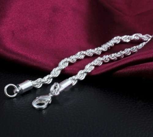 Stunning 6mm s925 wave chain bracelet +-20cm