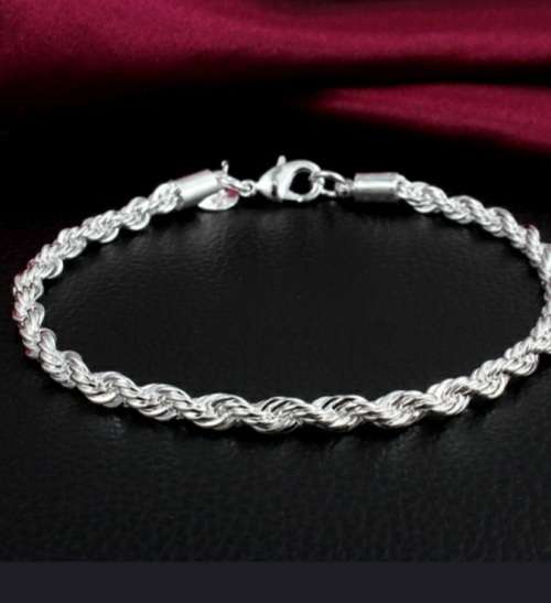 Stunning 6mm s925 wave chain bracelet +-20cm