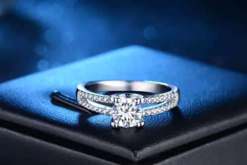S925  cz diamond engagement ring size 6