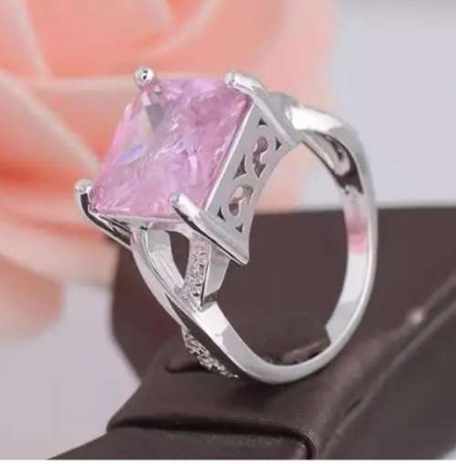 Lovely Pink cz s925 size 7,8