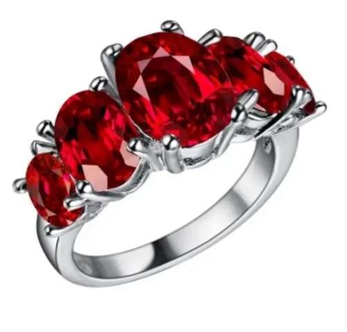 Gorgeous ruby cz s925 size 8