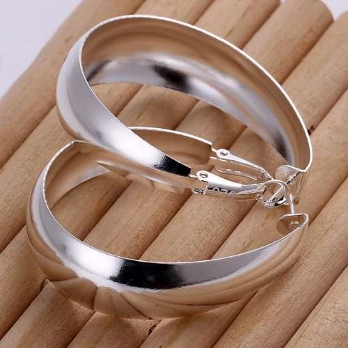 s925 large broad hoop earrings see photos