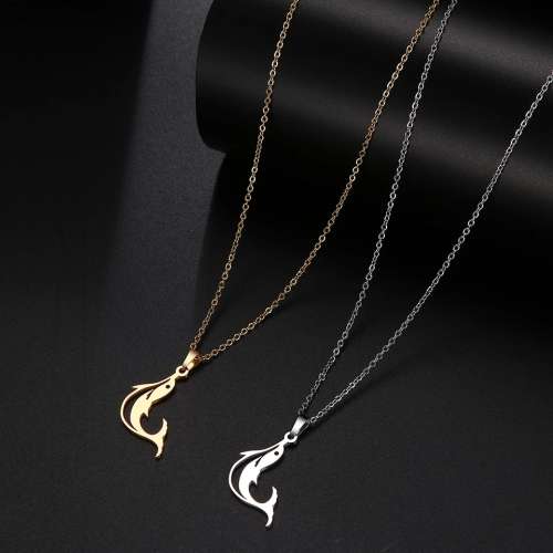 solid titanium dolfin necklace ..great quality never fade 45cm
