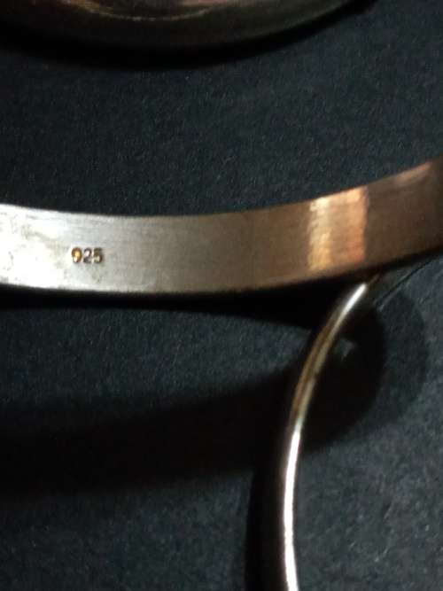 925 bangles...7mm wide...60mm clip on bangles pre-owned
