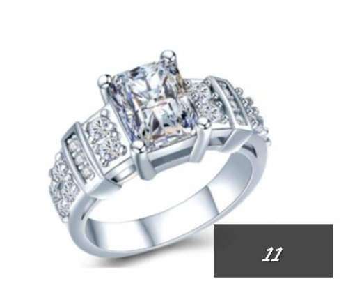 clearance!!....s925 cz engagement ring size 11