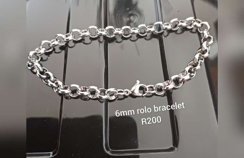 6mm titanium rolo bracelet