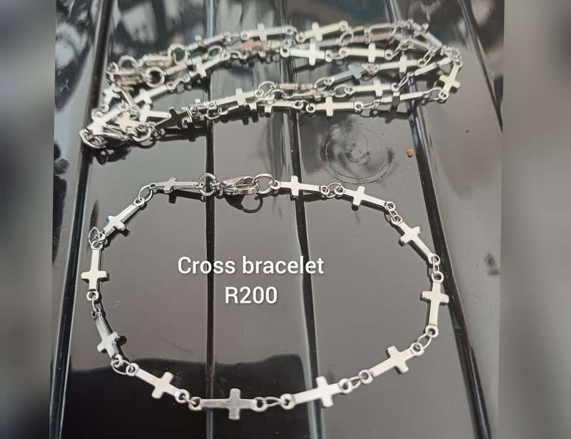 Titanium cross bracelets