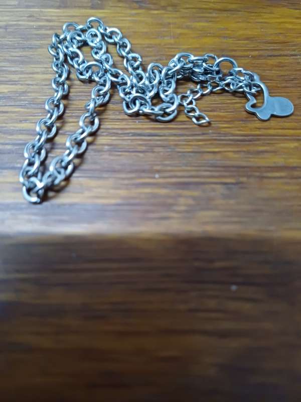 4mm titanium anklet with butterfly