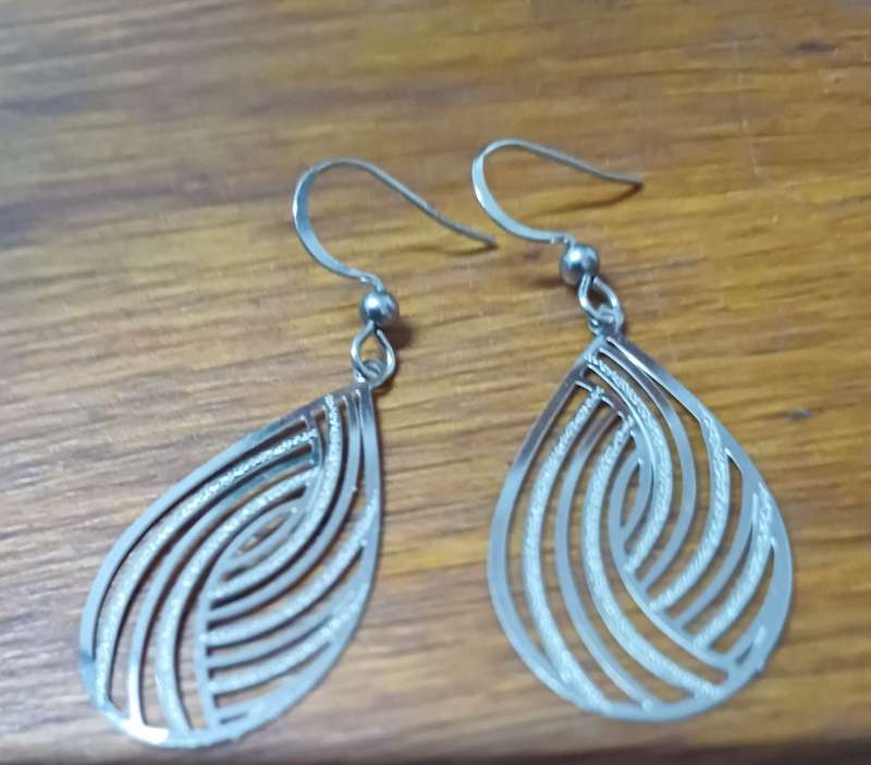 Titanium  dangle  earrings per pair..