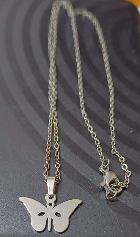 Stainless steel butterfly necklace..High quality won't fade or tarnish
