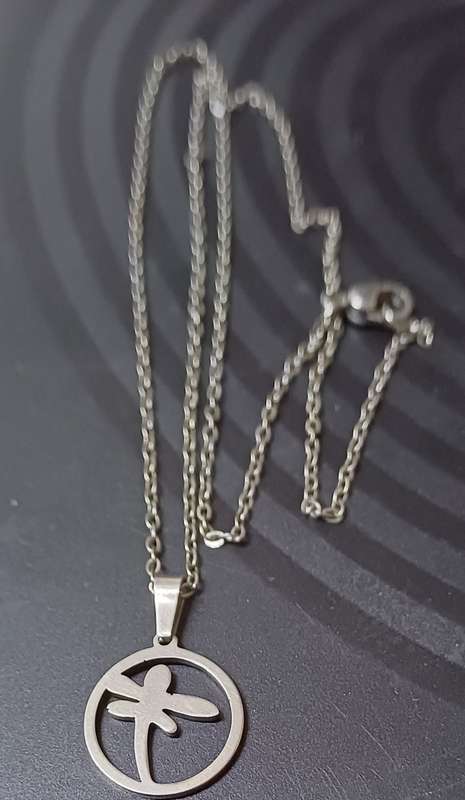 Stainless steel dragonfly necklace..High quality won't fade or tarnish
