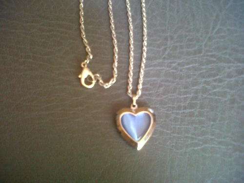 blue heart locket