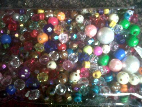 Glass beads,acrylic and woodÃÂ±500