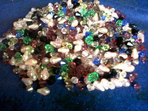 !! BICONE  ACRYLIC BEAD MIX(BID PER PACKET)Â±500 beads