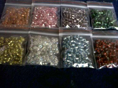 !!,,, (NEW)CHINA SiLVER FOIL GLASS BEADS 6/0(LARGE SEEDBEAD),,!!