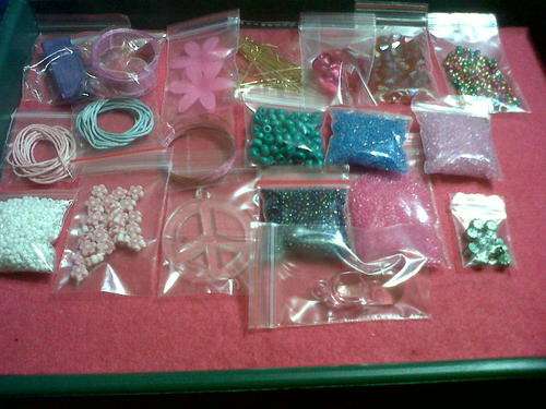 !! Pendants,cord,beads etc(bid per packet)