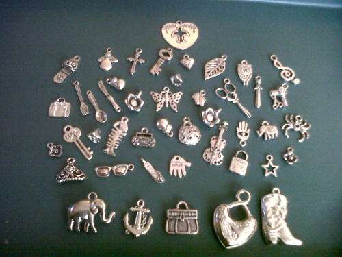 !! charms Silver nickle(40) and metalized(5)