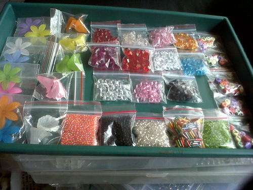 Acrylic beads,seedbeads,flowers,alphabet beads