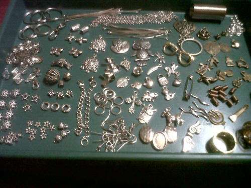 Metal mix !! 1mt chain 2mm,pendants,charms,findings etc