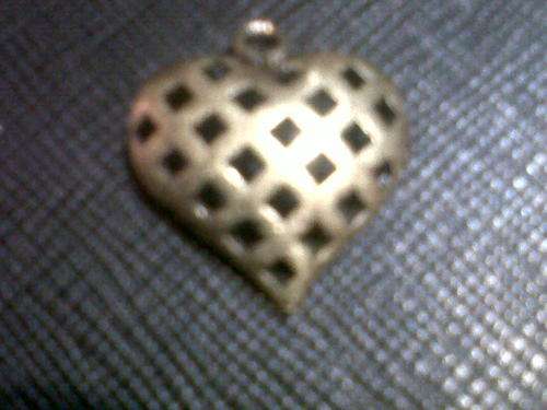 bronze heart pendant