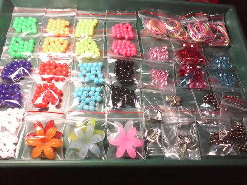 acrylic mix and charms