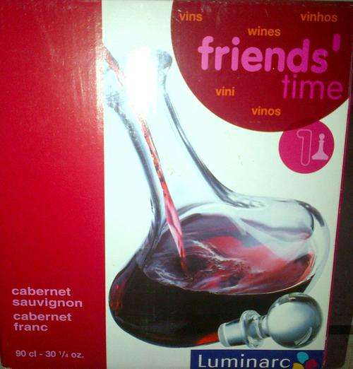 Glass wine decanter