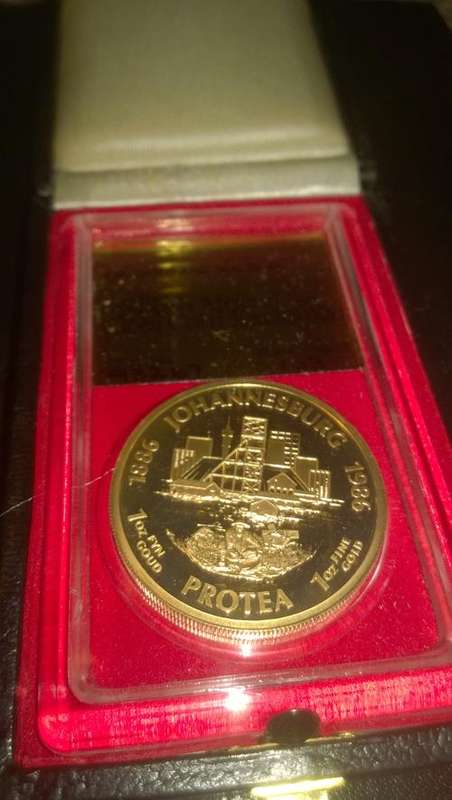 WOW 1986  PROTEA GOLD PROOF 1 OZ