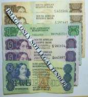 GPC de KOCK -  R2.00, 2xR5.00, R10.00 and2xR20.00.- 3rd issue.(6 notes) See details below.