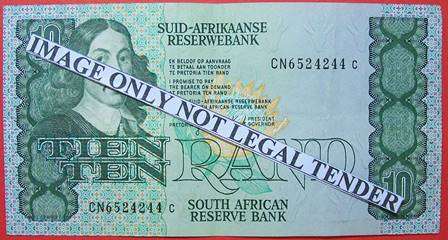 GPC de KOCK - R10.00 -  3rd issue -Serial No. CN6524244C. Circulated note