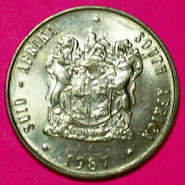 1987 S.A. Nickel Rand. Judge coin by photo.