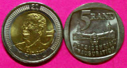 MANDELA 90th Birthday, plus 1994 Presidential inauguration. (2 Coins.)