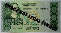 SA R10.00 GPC de Kock 3rd issue Ser. No. DP5884589C. Circulated note.