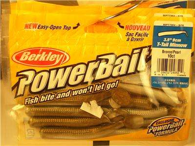 Berkley PowerBait 3.5" T-Tail Minnow - Bronz Pearl