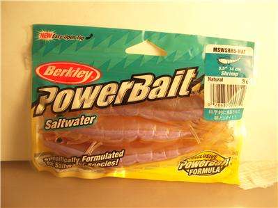 Berkley PowerBait Shrimp 5 1/2" Natural - Fishing