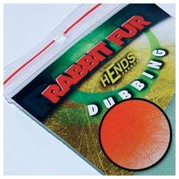 Hends Rabbit Dubbing - Fl. Orange- Fly fishing/Fly tying