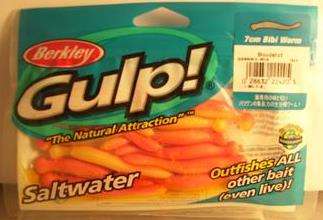 Berkley Gulp 7cm Bibi Worm Bloodshot - Fishing