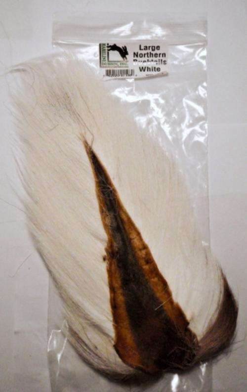 Hareline Bucktail Large Northern White- Fly fishing/Fly tying
