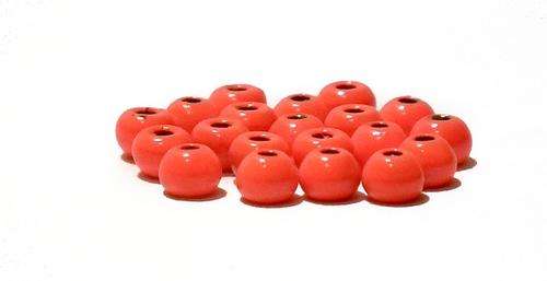 2.5mm  Tungsten Beads (20 pack) -   HOT ORANGE- Fly fishing/Fly tying