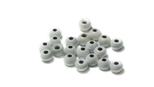 2.5mm  Tungsten Beads (20 pack) -  Pearl White - Fly fishing/Fly tying